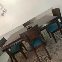 میز و صندلی ناهار خوری ۴نفره چوب راش اصل