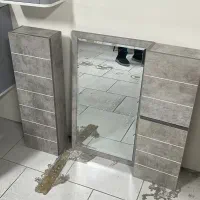 روشویی کابینتی پی وی سی با ایینه و باکس