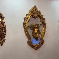 تابلو اینه دیواری وشمدان دیوارکوب