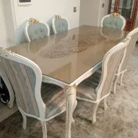 میز نهارخوری ۶ نفره کاملا سالم و نو