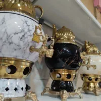 سماور گازی  ایران شرق بدون کوره کتری قوری سنگی