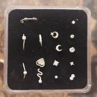 پرسینگ بینی نقره روکش آب رادیوم