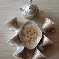 ست قهوه‌خوری ۶ نفره H.D. با قندان