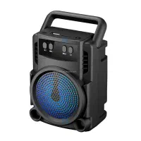 اسپیکر باند بلوتوثی فلش خور رادیو دار رقص نور۷رنگ