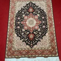 قالیچه هریس اکبند ۵۰رج گل ابریشم