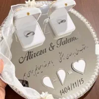 گیفت عروسی گیفت حنابندون سینی حلقه