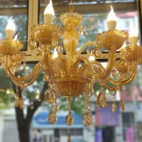 انواع لوستر های کریستالی شاخه وارداتی زیر قیمت