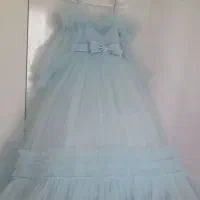 لباس عروس بچه گانه کاملا نو‌ و سالم8تا10سال