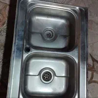 سینک دوقلو روکار سینی چپ