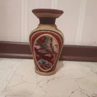 گلدان طرح فرش دستبافت