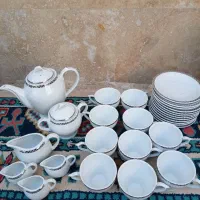 سرویس چایی خوری، به همراه سس خوری و آبلیمو خوری