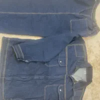 لباس کار جین سنگ شور شده همراه با شلوار