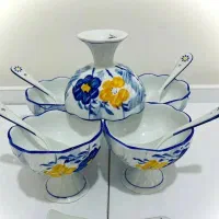 بستنی خوری یا آجیل خوری گل پنبه ای نونو