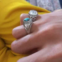 یک جفت انگشتر نقره