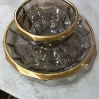 رنگ طلایی مات  دور چینی و بلور رنگ میزنیم