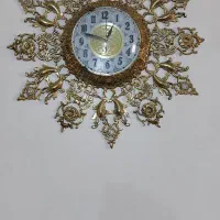 ساعت دیواری ومیز تلفن برنجی