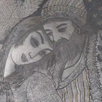 سینی مسی قلم زنی