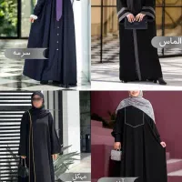 مانتو عبا مشکی و رنگی کدkimp76000l