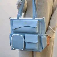 کیف آبی پاستیلی