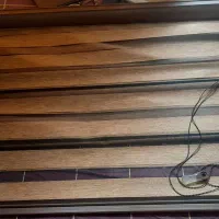 پرده زبرا طرح و رنگ  چوب