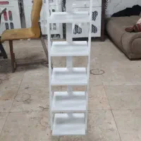 جای کفشی سفید و طوسی