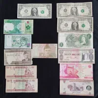 اسکناس و سکه خارجی و ایرانی