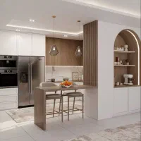 ساخت انواع kabinet آشپزخانه و کافی بار کلاسیک