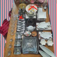 ظروف پذیرایی و آشپزخونه، کسری، آنتیک