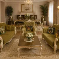 سرویس مبلمان همراه ناهار خوری چوب درجه یک