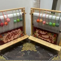 دار قالی دست‌بافت اصیل کاشان گل ابریشم