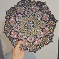 بشقاب دیواری میناکاری