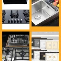 گازتوکار رومیزی هود فر سینک استیل گرانیت AL74