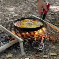 منقل کباب پز تاشو آریامن جمع و جور با کاور