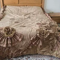 سرویس روتختی دونفره 5تکه مخمل ترک