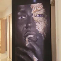 تابلو پرتره بلک & گلد