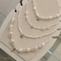 گردنبند مروارید، دستبند پلاک طلا