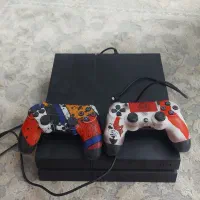 دستگاه ps4 اسلیم یک ترا همراه با دو دسته اصلی بافت