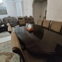 میز غذا خوری ۸نفره پایه گلدانی