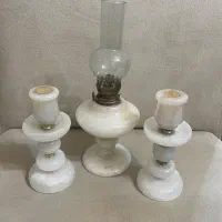شمعدان و فانوس سنگی قدیمی