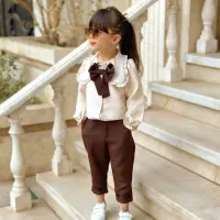 لباس بچگانه ست شومیز شلوار دخترانه حدودا ۳ سال