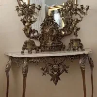 آینه شمعدان برنز اصل