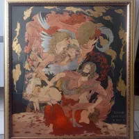 تابلو طلا کوب برجسته