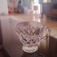 فنجان و قندان کریستال