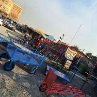 چهار چرخ دستی انبار ۲/۵در ۱۳۰ (گاری بار انبارداری)