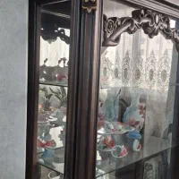 بوفه بزرگ چوبی سلطنتی،ویترین چوبی