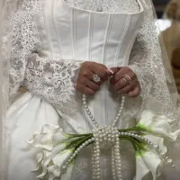 لباس عروس دو دامنه اروپایی