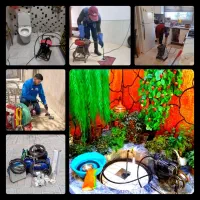 لوله بازکنی تخلیه چاه فنرزنی فنر زدن کل قم 24ساعته