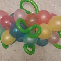 بوکت بادکنک وتعدادی ریسه تولد