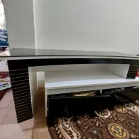 میز تلویزیون و بوفه درختی با شیشه هاش