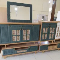 ست پذیرایی اسپیناس شامل میز tv اینه کنسول جاکفشی